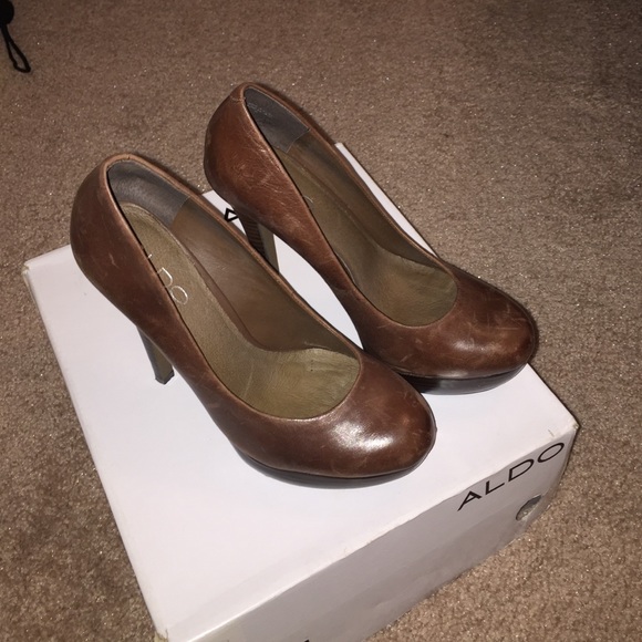 Brown Aldo pumps