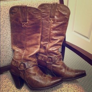 Charlie 1horse leather boots. Size 8 1/2 women's