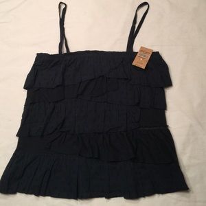 NWT Hollister navy blue spaghetti strap top.