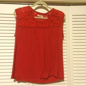 Madewell lace tank, size L