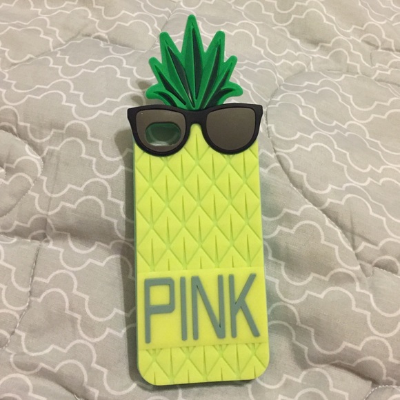PINK iPhone 5/5s phone case Pineapple