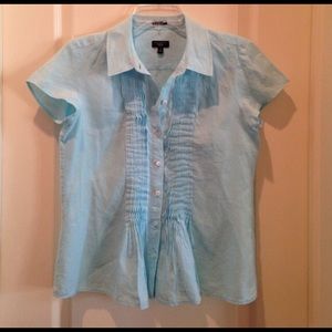 Bluish colored blouse