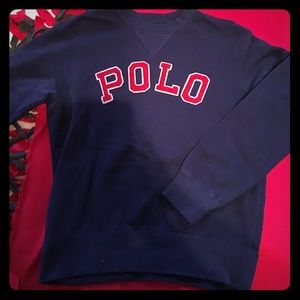 Navy Blue Polo Crewneck