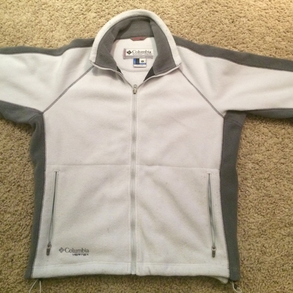 Columbia Men's Fleece Gray Jacket Size Large