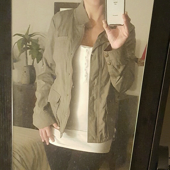 SOLD!!Express size M olive green military jacket!!