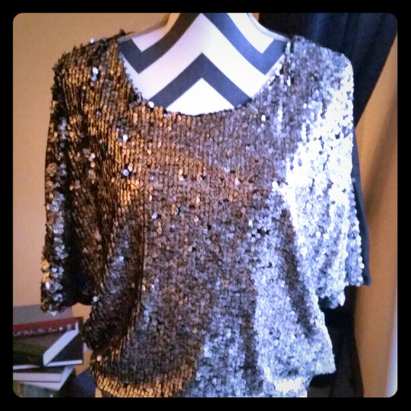 Silver Sequience Top