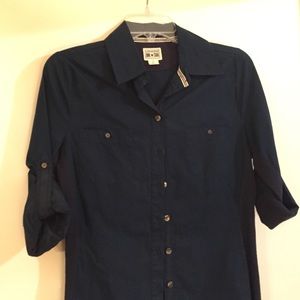 Navy Converse Buttondown