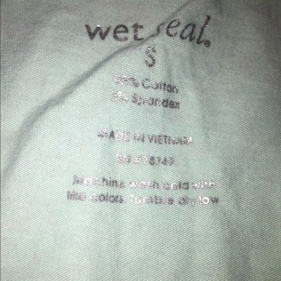 Wet Seal Tee (Aqua) - Picture 2 of 2