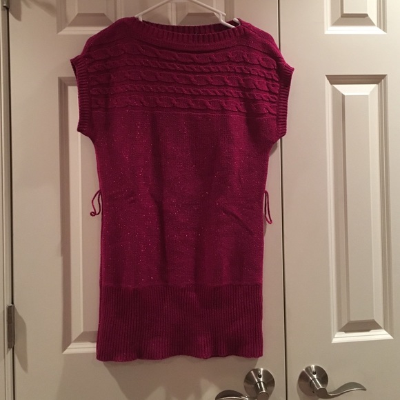 Sweaters - Magenta sparkle sweater