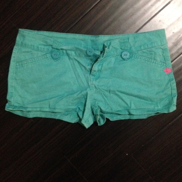 Teal shorts