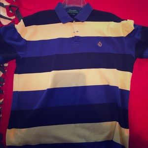 Vintage 3 button striped Polo