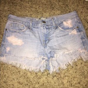 high waisted abercrombie shorts