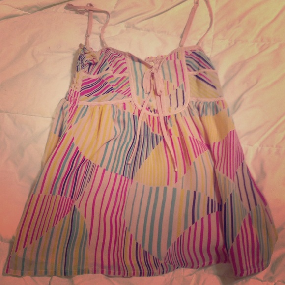 Pink patterned camisole