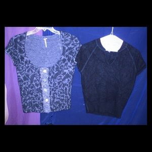 Free People Crop Sweater&Ideology Cashmere Sweater