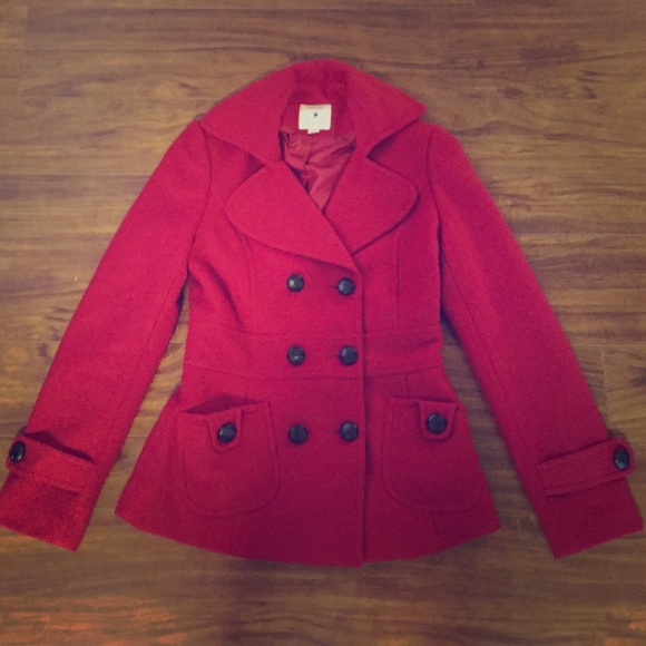 Red Pea Coat