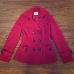 Red Pea Coat