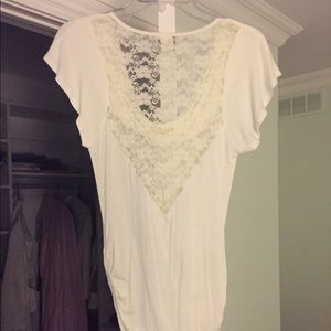 White laced top