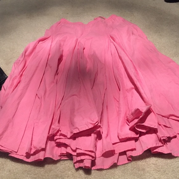 Pink midi full skirt - Picture 2 of 3