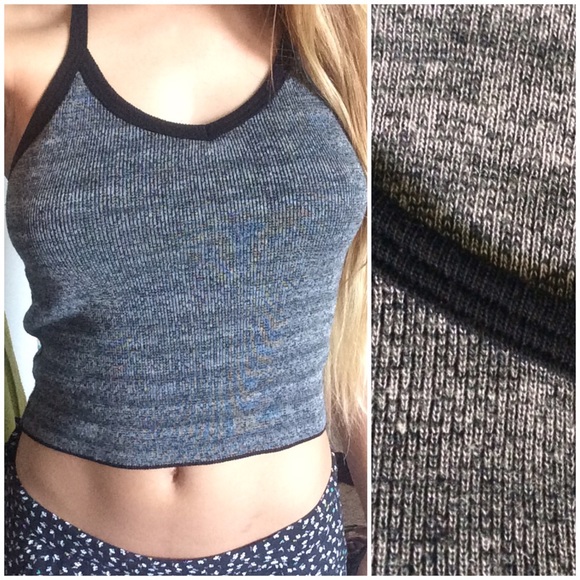 Vintage Grey Halter Top •SOLD ON M3RC@R!•