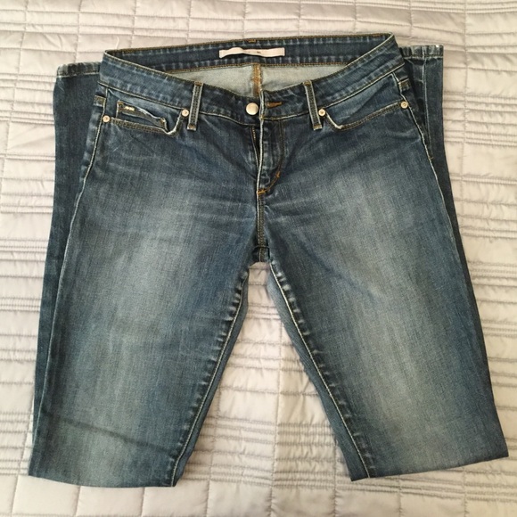 Joe's medium blue chelsea straight leg jeans