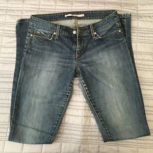 Joe's medium blue chelsea straight leg jeans