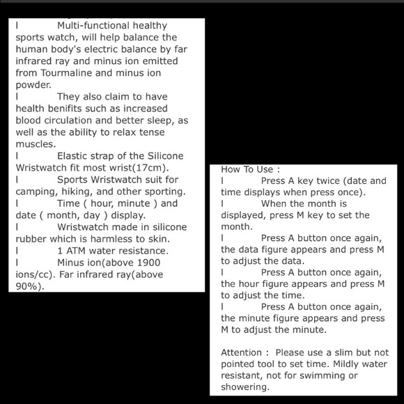 Silicone sports watch - Picture 2 of 2