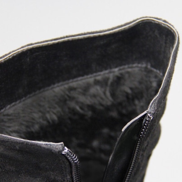 Kids toddler rhinestone buckle zipper heel wedge - Picture 4 of 4