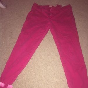 Hot pink Hollister jeggings