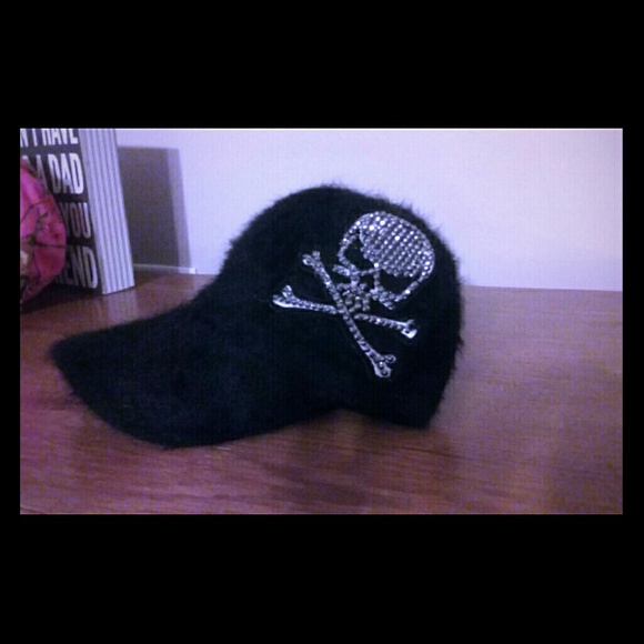 Super cute furry skull hat