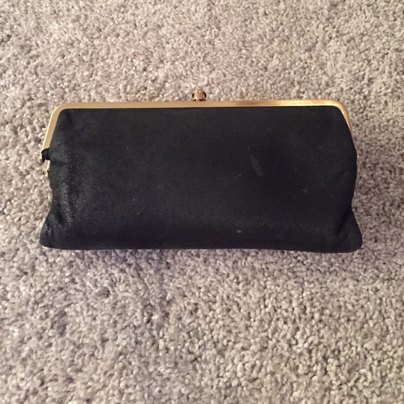 Black & gold sparkle Hobo Wallet