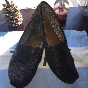 Black glitter toms!