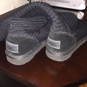 Knit Ugg Boots in Black-Classic Cardy