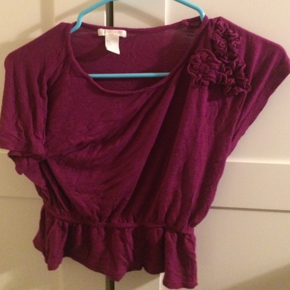 Silky purple shirt from forever 21 girls