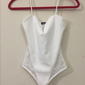 Mesh heart shape bodysuit