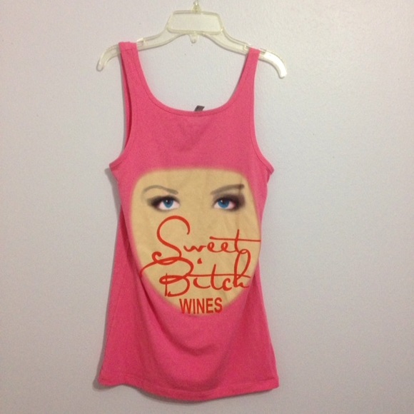 Sweet bitch wines tank top