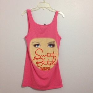 Sweet bitch wines tank top