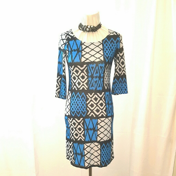 Color Block Multi-Patterned Dress
