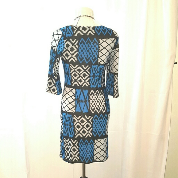 Color Block Multi-Patterned Dress - Picture 2 of 3
