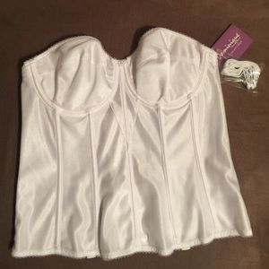 White Strapless longline bra 38C/40C