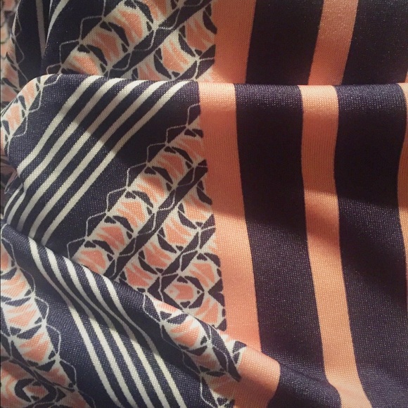 Adorable pink and navy blue maxi  skirt!