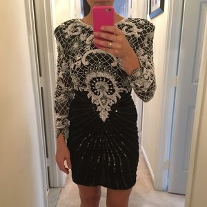 Embellishment dress like *Balmain*