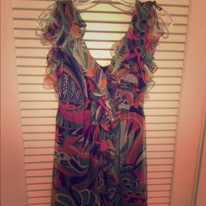 Tropical print party dress!