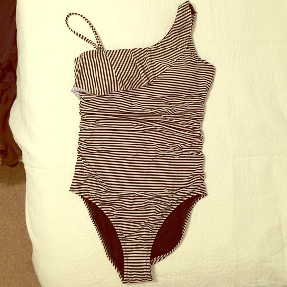 Striped bathing suit
