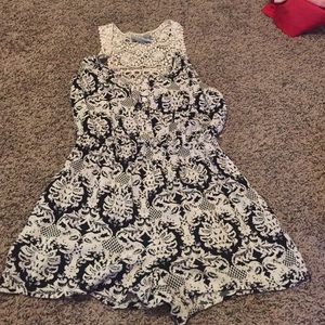 Black and white romper