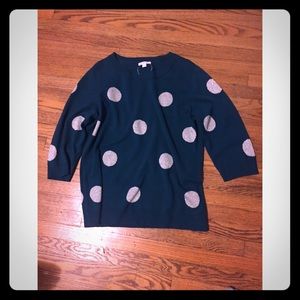 Teal Polka dot sweater