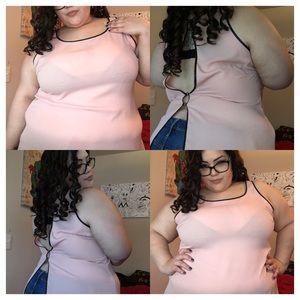 Peachy cream colored top