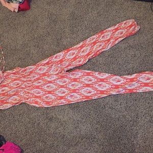 Orange and white jumper