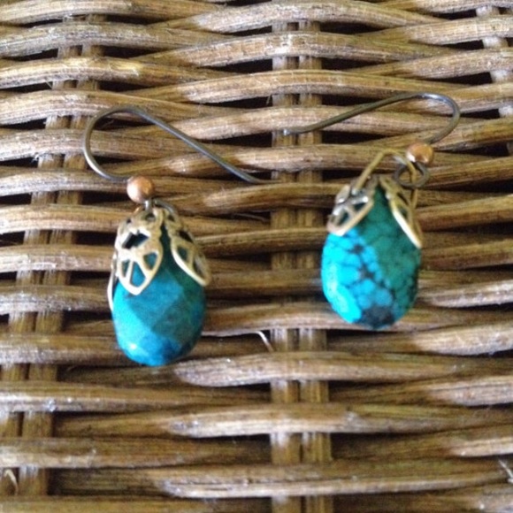Turquoise earrings - Picture 2 of 3
