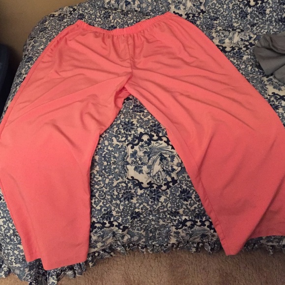 Comfortable pink coral pants!