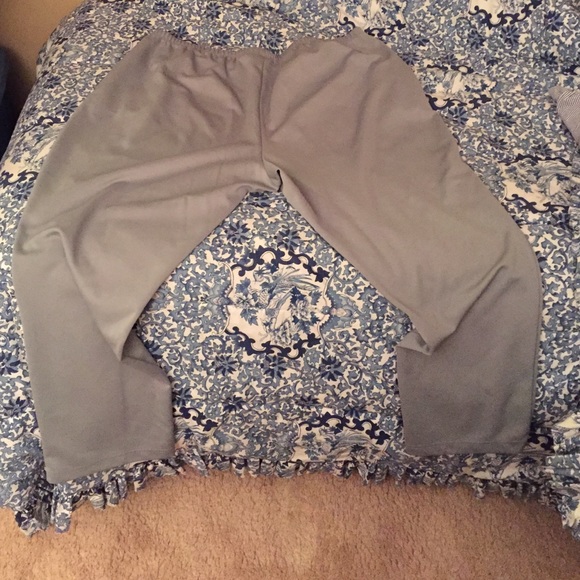 Comfortable gray casual pants.